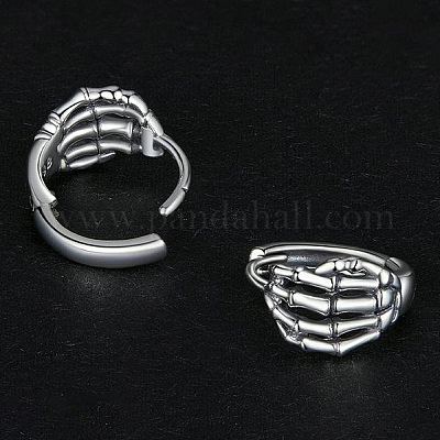 925 серьги-кольца в форме скелета из стерлингового серебра TS8086-1