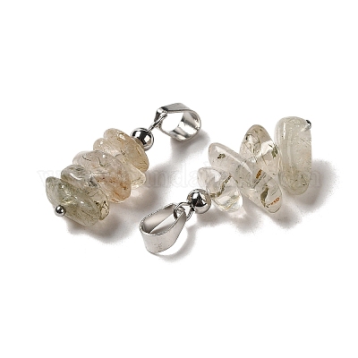 Подвески из натурального рутилированного кварца G-H307-07P-11-1