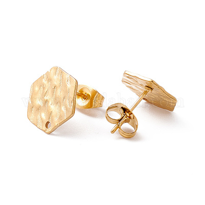 Фурнитура для сережек-гвоздиков из нержавеющей стали 304 STAS-G270-02G-03-1