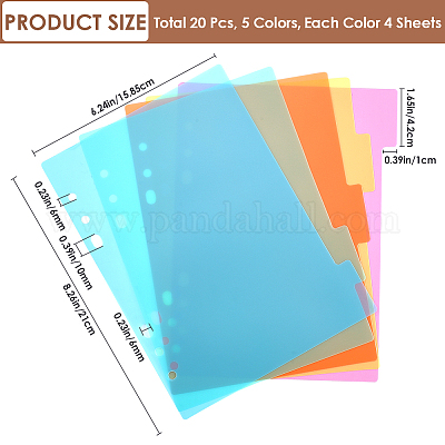 Разделители индексных листов блокнота на дисках AJEW-WH20011-03A-1