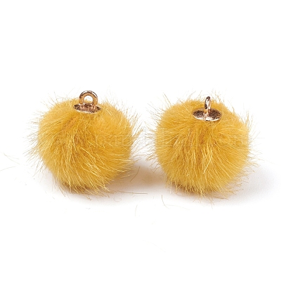 Подвески из искусственного норкового меха DIY-TAC0007-44O-1