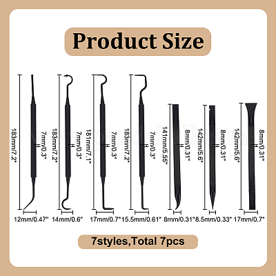 4 шт. нейлоновая щетка для чистки с двумя крючками AJEW-AR0004-92-1