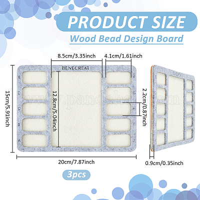Доска для дизайна деревянных бусин из дерева DIY-WH0419-97D-1