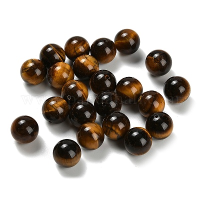 Природных тигровый глаз бисером&nbsp;G-C254-A02-12mm-1