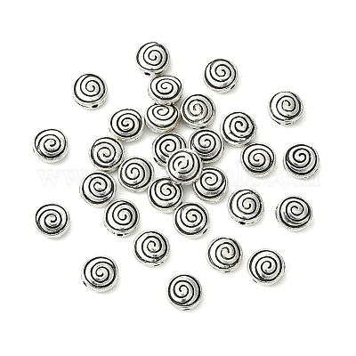 30 шт. бусины из сплава в тибетском стиле TIBEB-FS0001-12-1