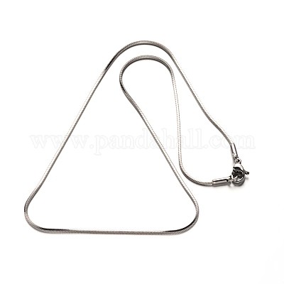 Ожерелья из нержавеющей стали 304 с рисунком «елочка» NJEW-N0047-08-1