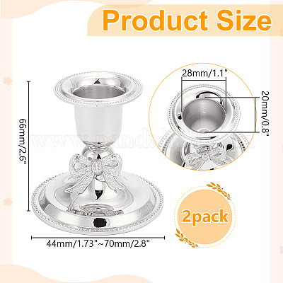 Подсвечники из цинкового сплава&nbsp;AJEW-WR0003-13S-1