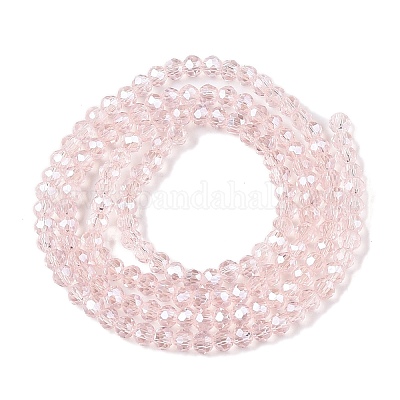 Стеклянные бусины с гальваническим покрытием  EGLA-A044-T1mm-A22-1