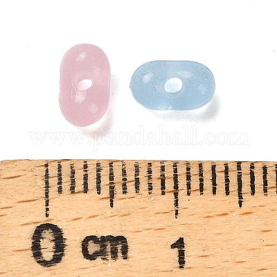 Светящиеся прозрачные акриловые бусины LACR-D009-01J-1