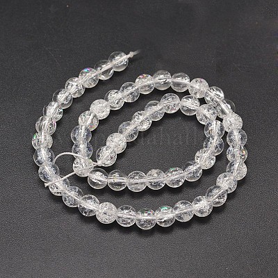 Гальванизирует треск стекла раунд шарик нити X-EGLA-J067-8mm-HR06-1