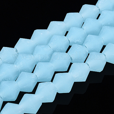 Нити бусин из матового нефрита EGLA-A039-J6mm-MD03-1