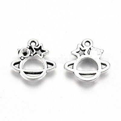 Тибетский стиль сплав очаровывает горный хрусталь сеттинги TIBE-S323-002AS-RS-1