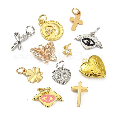 Латунные подвески&nbsp;KK-XCP0001-50-1