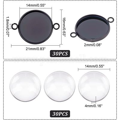 Набор для изготовления плоского круглого купольного соединителя своими руками DIY-UN0003-77C-B-1