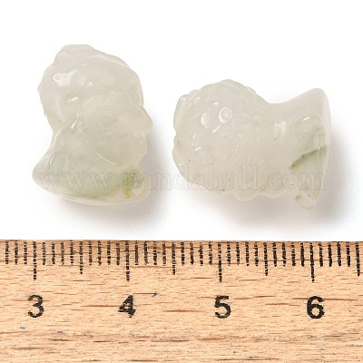 Резные бусины из натурального нефрита G-P550-14D-1