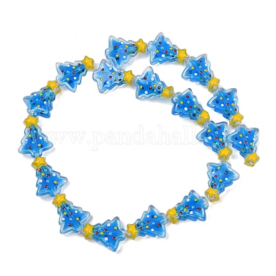 Прозрачные стеклянные эмалевые бусины LAMP-S070-05E-1