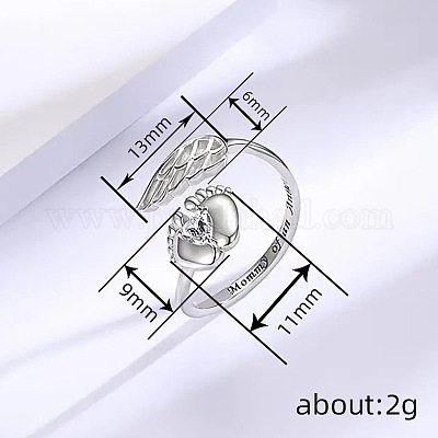 Модные латунные кольца-манжеты с кубическим цирконием FS-WGAF8F3-01-1