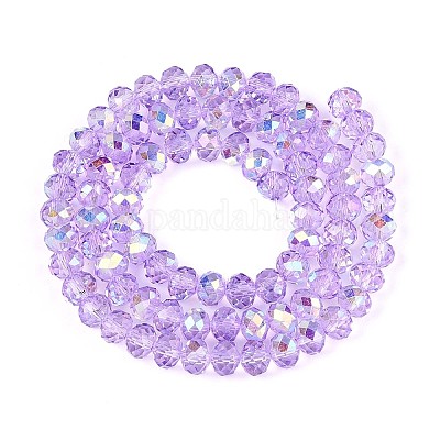 Прозрачные стеклянные бусины X-EGLA-N016-6mm-03-1