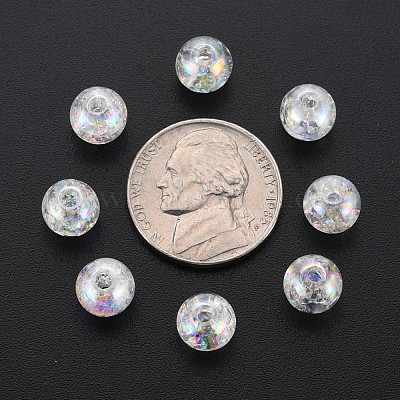 Прозрачных бусин акриловые треск X-MACR-S373-66-L06-1