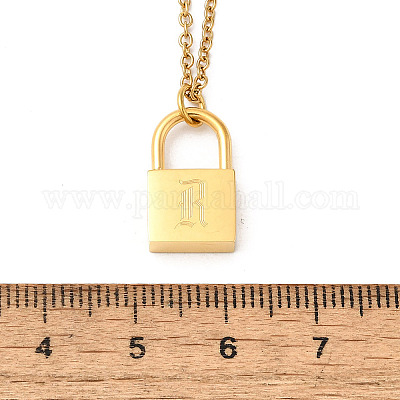 Ожерелья с подвесками из нержавеющей стали 304 Rolo NJEW-S444-01G-18-1