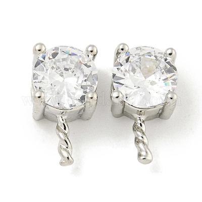 Латунь с дужками из кубического циркония KK-Q820-01P-1