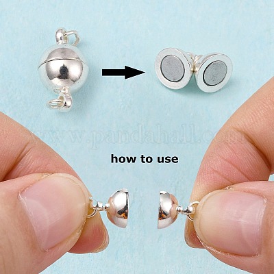 Латунные магнитные застежки с петлями KK-MC020-S-NF-1