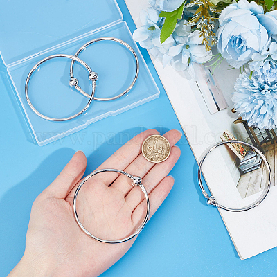 Изготовление 6шт латунного браслета в европейском стиле PPJ-SC0001-03-1