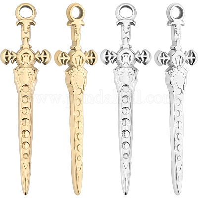 12 шт. подвески из нержавеющей стали 304 двух цветов STAS-BBC0005-57-1