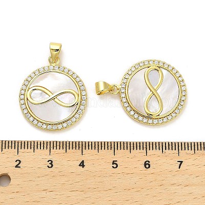 Латунные микро проложить кубического циркония подвески KK-K365-03G-1