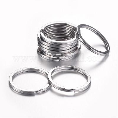 Застежки для брелоков из нержавеющей стали 304 KEYC-D049-02-1