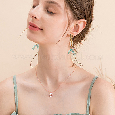 2 нити натуральных цветочных бусин из амазонита G-AR0005-87-1