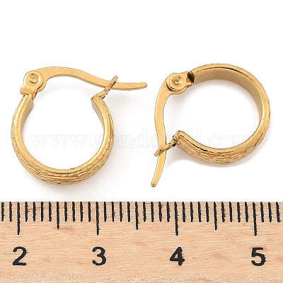 Толстые серьги-кольца из нержавеющей стали 304 EJEW-E158-21G-1