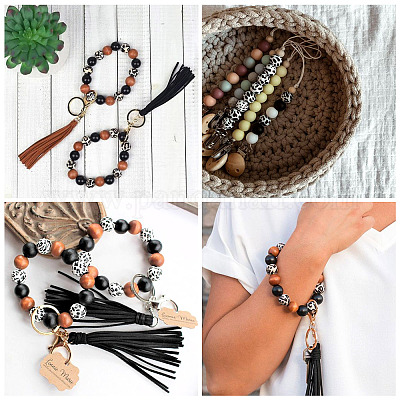 100 шт. 2 печатных узора из натурального дерева WOOD-BY0001-01-1