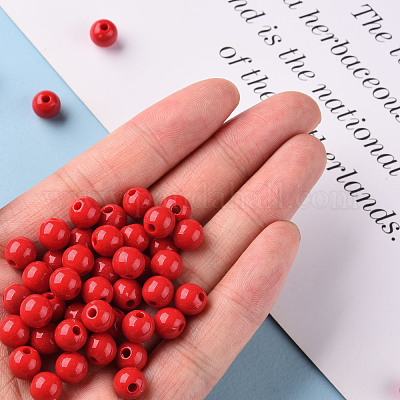 Непрозрачные акриловые бусины MACR-S370-C8mm-A14-1