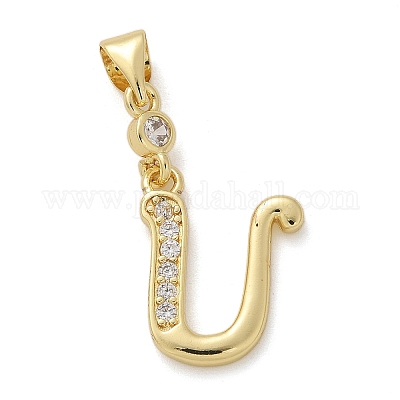 Латунные микро проложить кубического циркония подвески KK-M319-02G-U-1