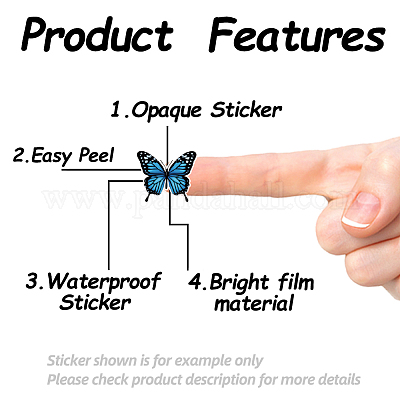 Самоклеящиеся бумажные декоративные наклейки DIY-WH0562-051-1