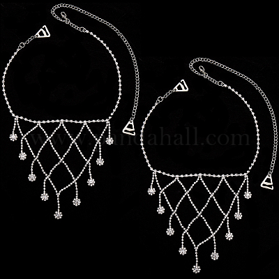 2 шт. железный стразы сексуальный плечевой бюстгальтер цепочка для тела&nbsp;FIND-GF0006-74A-1