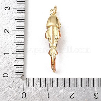 Латунь эмаль подвески KK-L255-03G-A02-1