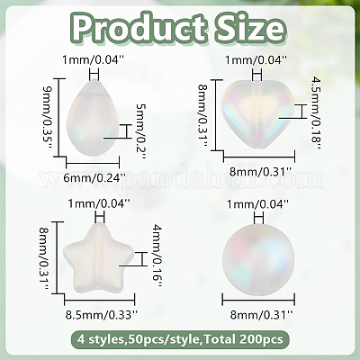 Наборы для изготовления бусин из стекла и синтетического лунного камня FIND-GO0003-85-1