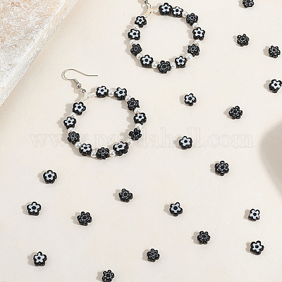 4 нити стеклянных бусин миллефиори ручной работы LAMP-PA0001-20-1