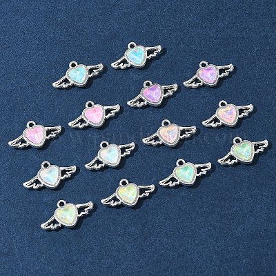 14 шт. 7 цвета подвески из сплава со стразами FIND-FS0003-19-1