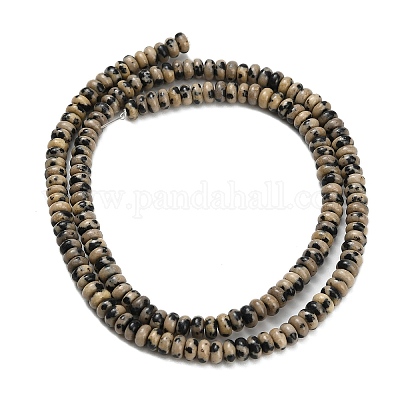 Природные яшмы далматин бисер нитей G-L635-A24-4x2mm-1