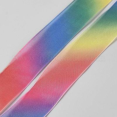 10 ярд ленты из органзы радужного цвета OCOR-WH20005-04A-1