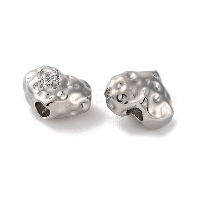 Латунные микропаве из прозрачного кубического циркония KK-U042-05G-1-1