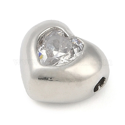 Латунные микро проложить кубического циркония бусы KK-L219-21P-01-1