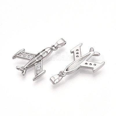 Латунные микро проложить кубического циркония подвески KK-T070-79P-1