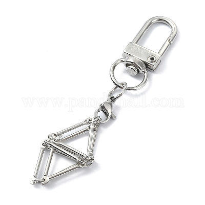 Латунный плетеный мешочек для макраме KEYC-TA00021-01-1