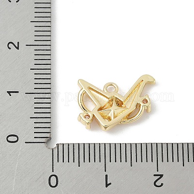 Латунные микро проложить кубического циркония подвески KK-M326-14G-1