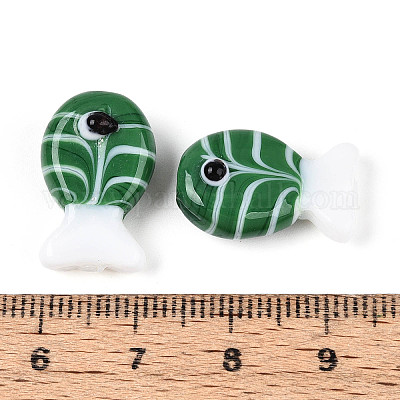 Бусы лэмпворк ручной работы LAMP-N021-41-A10-1