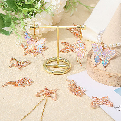 5 стиль бабочка цинковый сплав открытый ободок подвески FIND-CA0009-52RG-1